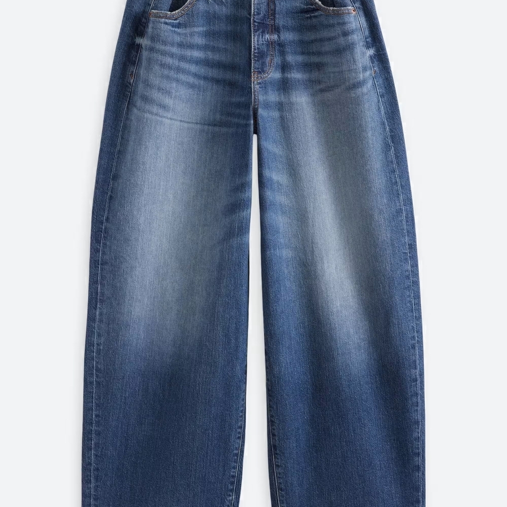 Daze Denim Wide Leg Baggy Jeans in Washed Blue - Picture 3 of 10